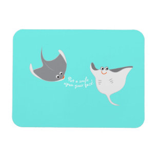 Magnet Flexible Raies pastenagues heureuses