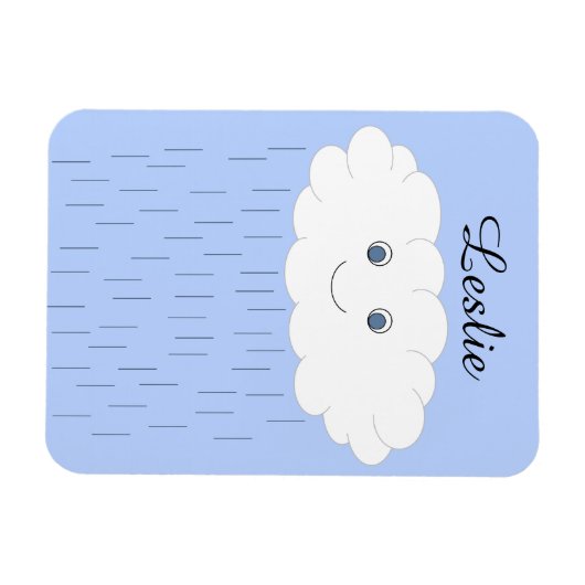 Magnet Flexible Rain Cloud sourit : (Horizontal)