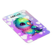 Magnet Flexible Rainbow Bird & Hearts (Côté Droit)