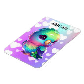 Magnet Flexible Rainbow Bird & Hearts (Côté Gauche)
