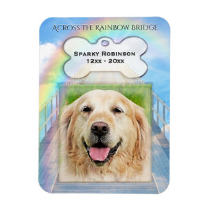 Magnet Flexible Rainbow Bridge Dog Memorial