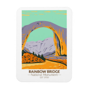 Magnet Flexible Rainbow Bridge National Monument Utah Vintage