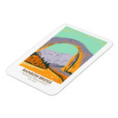 Magnet Flexible Rainbow Bridge National Monument Utah Vintage (Côté Gauche)