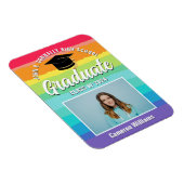 Magnet Flexible Rainbow Graduate Photo LGBTQ Graduate (Côté Droit)