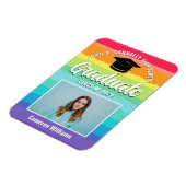 Magnet Flexible Rainbow Graduate Photo LGBTQ Graduate (Côté Gauche)