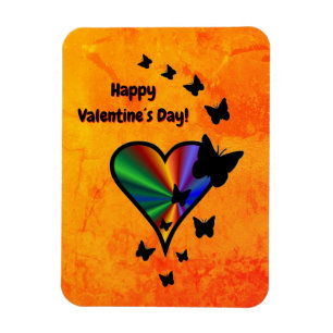 Magnet Flexible Rainbow heart and Butterfly