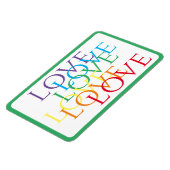 Magnet Flexible RAINBOW LOVE 4x6 Aimant flexible / vert (Côté Gauche)