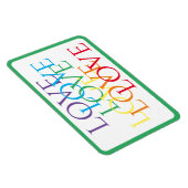 Magnet Flexible RAINBOW LOVE 4x6 Aimant flexible / vert (Côté Droit)