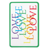 Magnet Flexible RAINBOW LOVE 4x6 Aimant flexible / vert (Vertical)