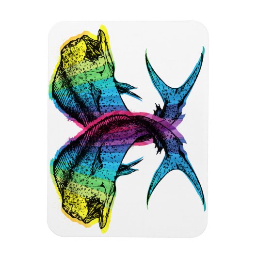 Magnet Flexible Rainbow Mahi Mahi (Vertical)