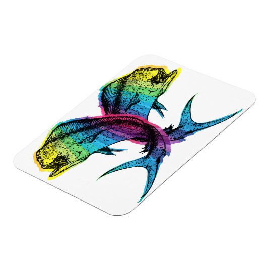 Magnet Flexible Rainbow Mahi Mahi (Côté Gauche)