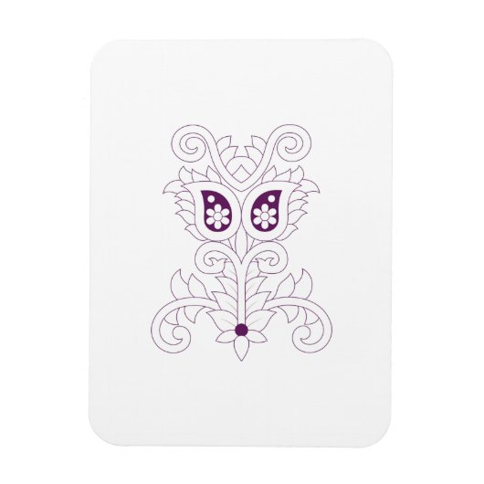 Magnet Flexible Raisin violet, Raisin, Fleur de miel (Vertical)