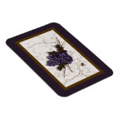 Magnet Flexible Raisins violets rustiques et élégants (Côté Droit)