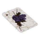 Magnet Flexible Raisins violets rustiques et élégants (Côté Droit)