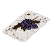 Magnet Flexible Raisins violets rustiques et élégants (Côté Gauche)