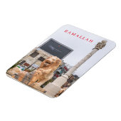 Magnet Flexible Ramallah Al-Manara Vue Carré aimant frigo (Côté Gauche)