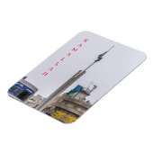 Magnet Flexible Ramallah Yasser Arafat Carré vue aimant frigo (Côté Gauche)