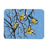 Magnet Flexible Rameaux bleus en hiver (Horizontal)