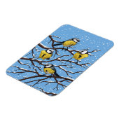 Magnet Flexible Rameaux bleus en hiver (Côté Gauche)