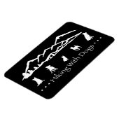 Magnet Flexible Randonnée Avec Chiens Flex Magnet-Black (Côté Gauche)