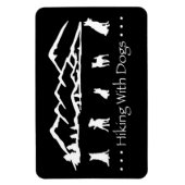 Magnet Flexible Randonnée Avec Chiens Flex Magnet-Black (Vertical)