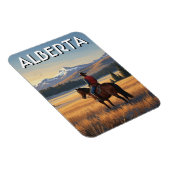 Magnet Flexible Randonnée équestre en Alberta Canada (Côté Droit)