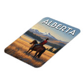 Magnet Flexible Randonnée équestre en Alberta Canada (Côté Gauche)