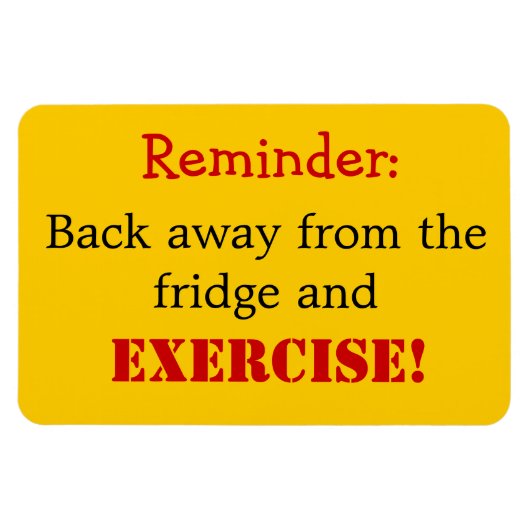 Magnet Flexible Rappel à l'exercice par Shirley Taylor (Horizontal)