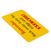 Magnet Flexible Rappel à l'exercice par Shirley Taylor (Côté Droit)