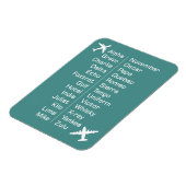 Magnet Flexible Rappel Alphabet Phonétique Avec Avions (Côté Gauche)