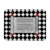 Magnet Flexible Rappel d'anniversaire de la famille magnétique - P (Horizontal)