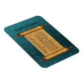 Magnet Flexible Rappel de la date de naissance de la famille (Côté Droit)