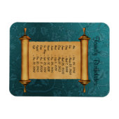 Magnet Flexible Rappel de la date de naissance de la famille (Horizontal)