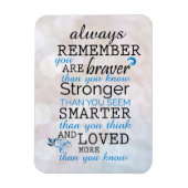 Magnet Flexible Rappelez-vous toujours que vous êtes courageux (Vertical)