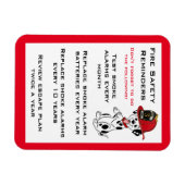 Magnet Flexible Rappels de sécurité sur les feux de chiens mignons (Horizontal)