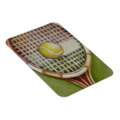 Magnet Flexible Raquette de tennis avec balle posée sur le court (Côté Droit)