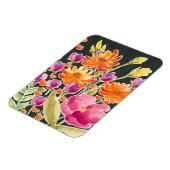 Magnet Flexible Rassemblement splendide - Fleurs roses et orange (Côté Gauche)