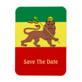 Magnet Flexible Rasta Reggae Lion de Juda (Vertical)