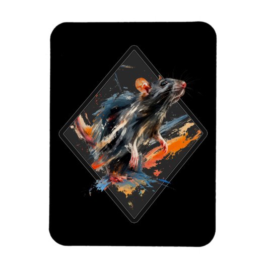 Magnet Flexible Rat peintre (Vertical)