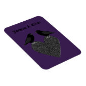 Magnet Flexible Ravens gothiques et Black Heart Custom (Côté Droit)