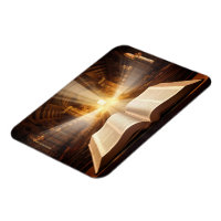 Rayons de lumière de la Bible ouverte