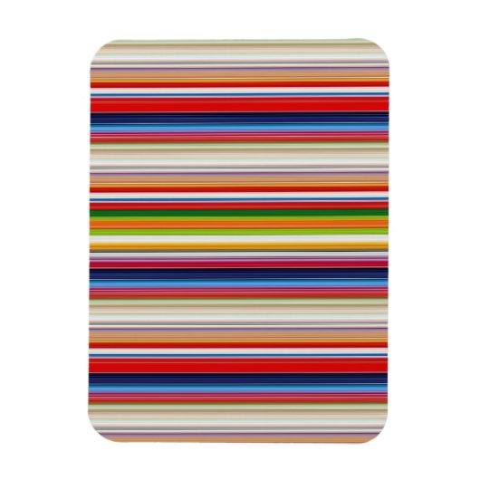 Magnet Flexible Rayures colorées chaudes (Vertical)