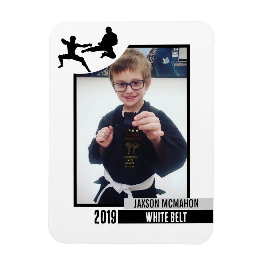 Magnet Flexible Réalisation de la ceinture Karate Aimant photo fle (Vertical)