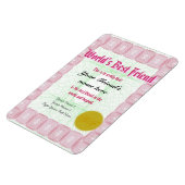 Magnet Flexible Réalisez un certificat du meilleur ami du monde (Côté Gauche)