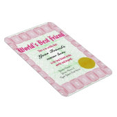 Magnet Flexible Réalisez un certificat du meilleur ami du monde (Côté Droit)