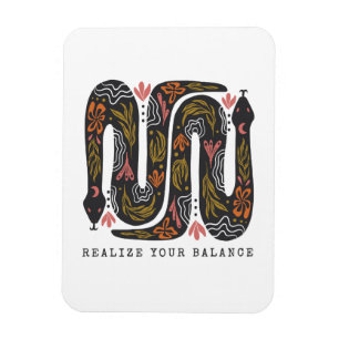 Magnet Flexible Réalisez Votre Équilibre Serpents Floraux