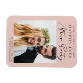 Magnet Flexible Réception Mariage Photo Blush Enregistrer La Date (Horizontal)