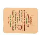 Magnet Flexible Recette de biscuits à base de chocolat maison (Horizontal)