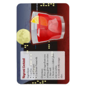 Magnet Flexible Recette de cocktail Negroni (Vertical)