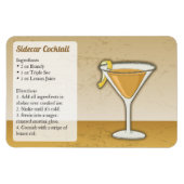 Magnet Flexible Recette de cocktail Sidecar (Horizontal)